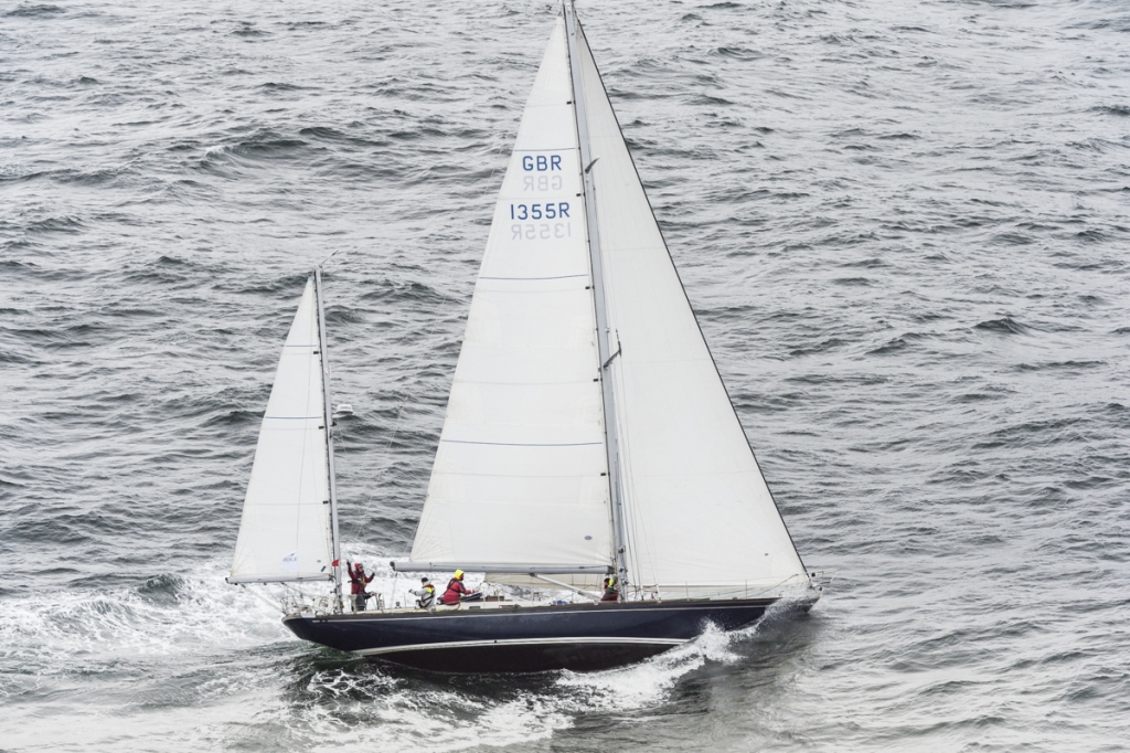 Ben Morris' S&S Yawl Lulotte is the winner of the Sparkman and Stephens Trophy in the 2019 Rolex Fastnet Race ©  Kurt Arrigo/Rolex