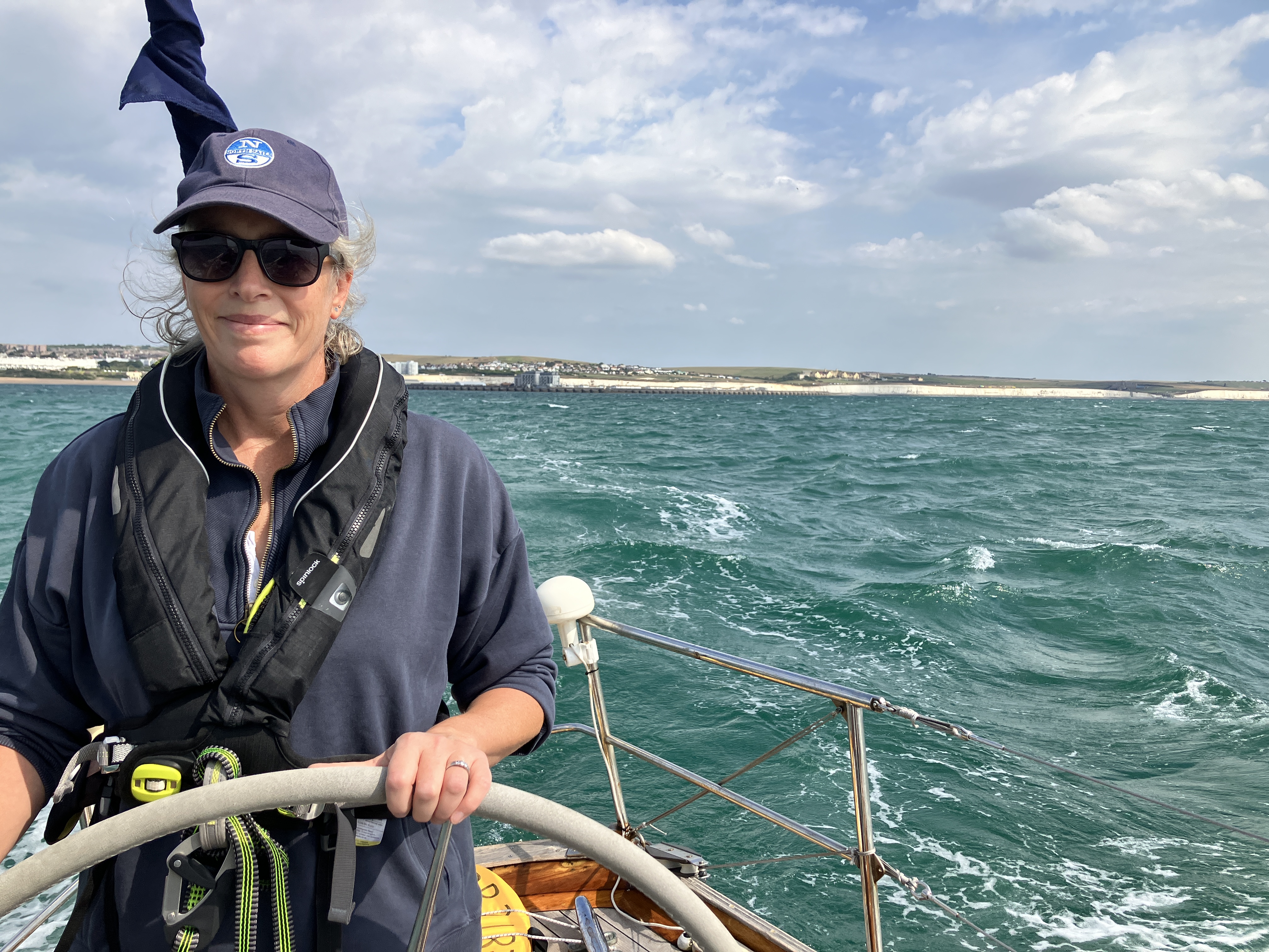 Jenny Taylor-Jones taking part in the Rolex Fastnet Race for the fourth time, but it will be a first for her and her family on their celebrated, well-travelled classic S&S39 Sunstone © Sunstone