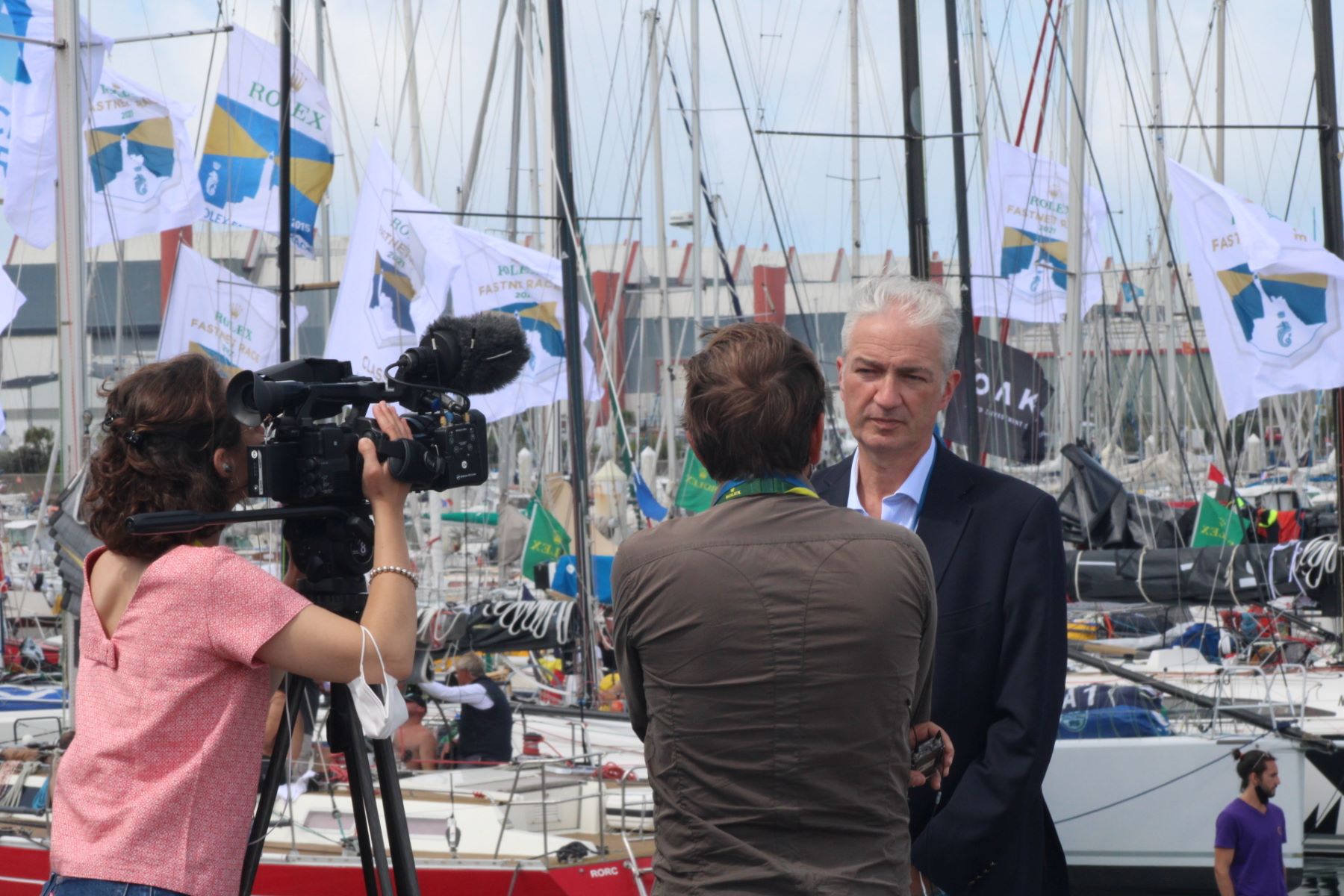 Jean-Louis Valentin, Président de l'association Arrivée Rolex Cherbourg© Agence Opale