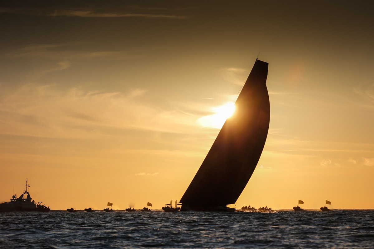 Dmitry Rybolovlev’s ClubSwan 125 Skorpios took line honours in the Rolex Fastnet Race, completing the 695nm course in 2 days, 8 hours, 35 minutes and 5 seconds © Paul Wyeth/pwpictures.com