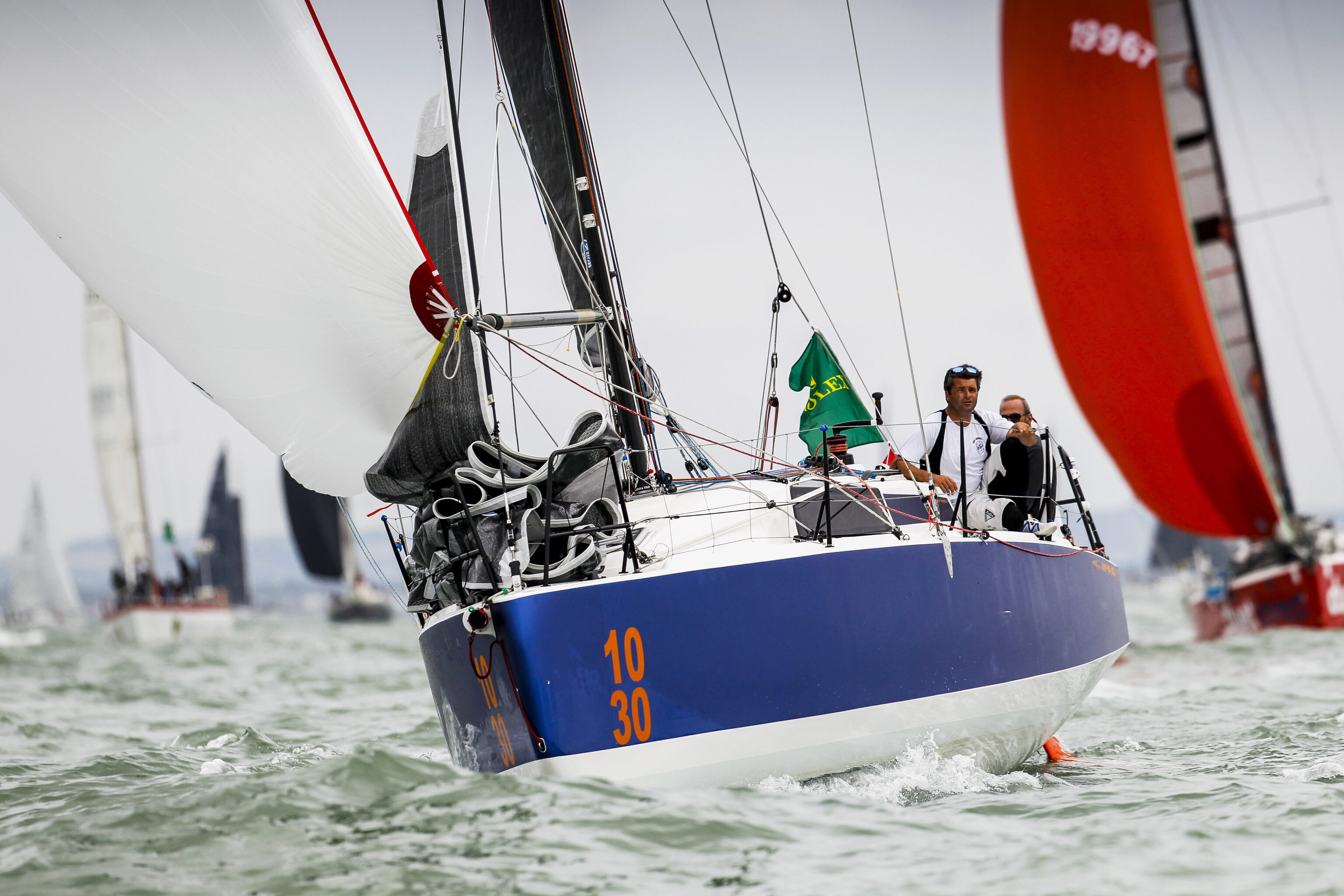 Cherbourg hero Alexis Loison is back to defend his 2019 IRC Three and IRC Two-Handed title on the JPK 10.30 Léon, with Guillaume Pirouelle © Paul Wyeth/pwpictures.com