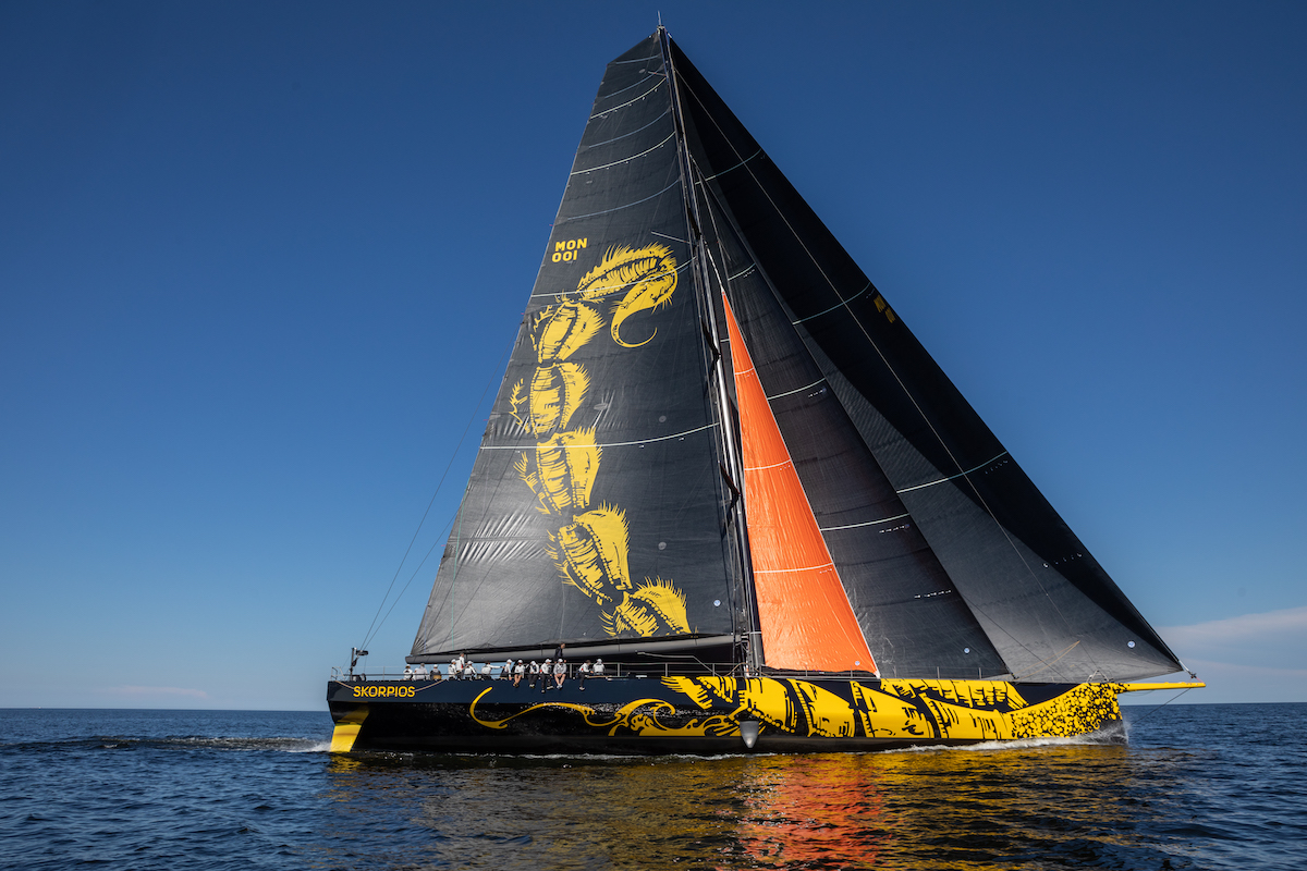 Over 350 boats are entered in the Rolex Fastnet Race, including the largest - the brand new ClubSwan 125 Skorpios belonging to Russian Dmitry Rybolovlev © Skorpios