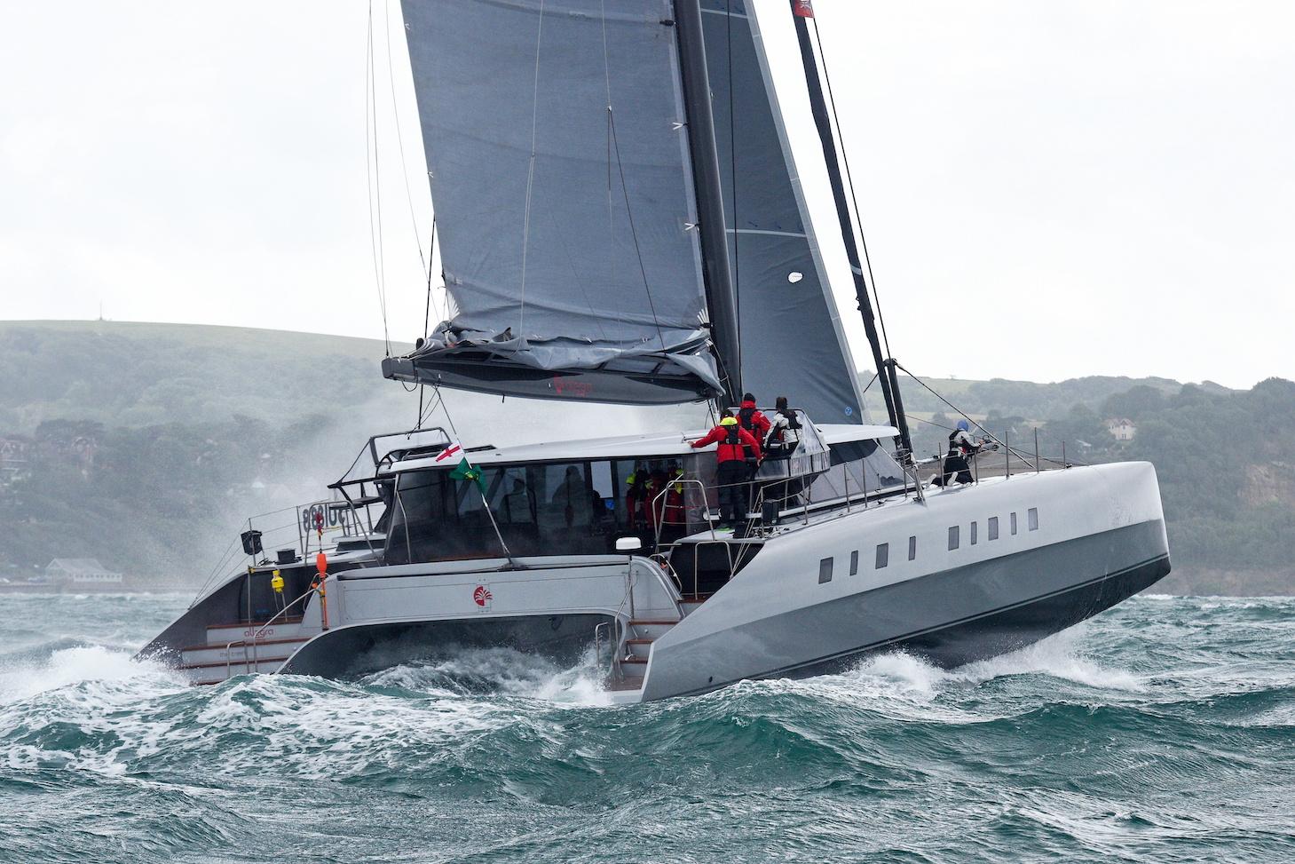 Adrian Keller racing Allegra has won the MOCRA class in the 2021 Rolex Fastnet Race ©? Rick Tomlinson/www.rick-tomlinson.com