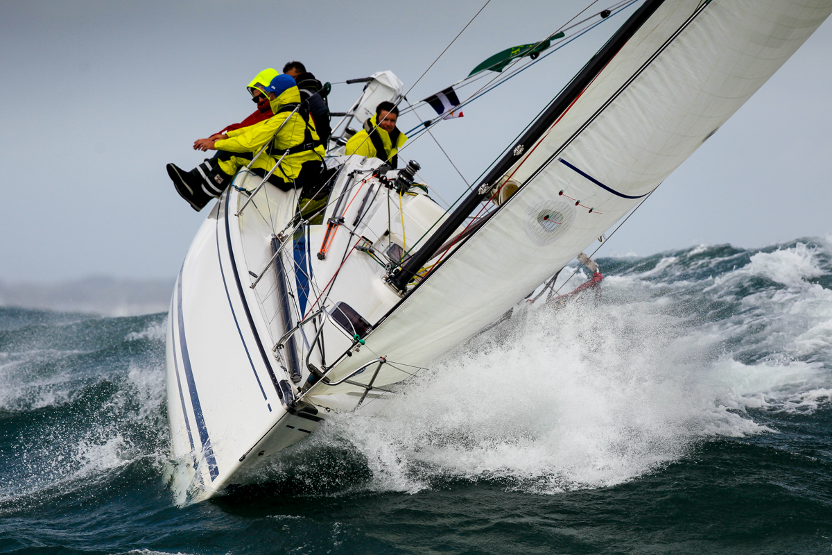 IRC Four entrant, Sun Hill 3 at the start of the race in Cowes © Paul Wyeth/pwpictures.com