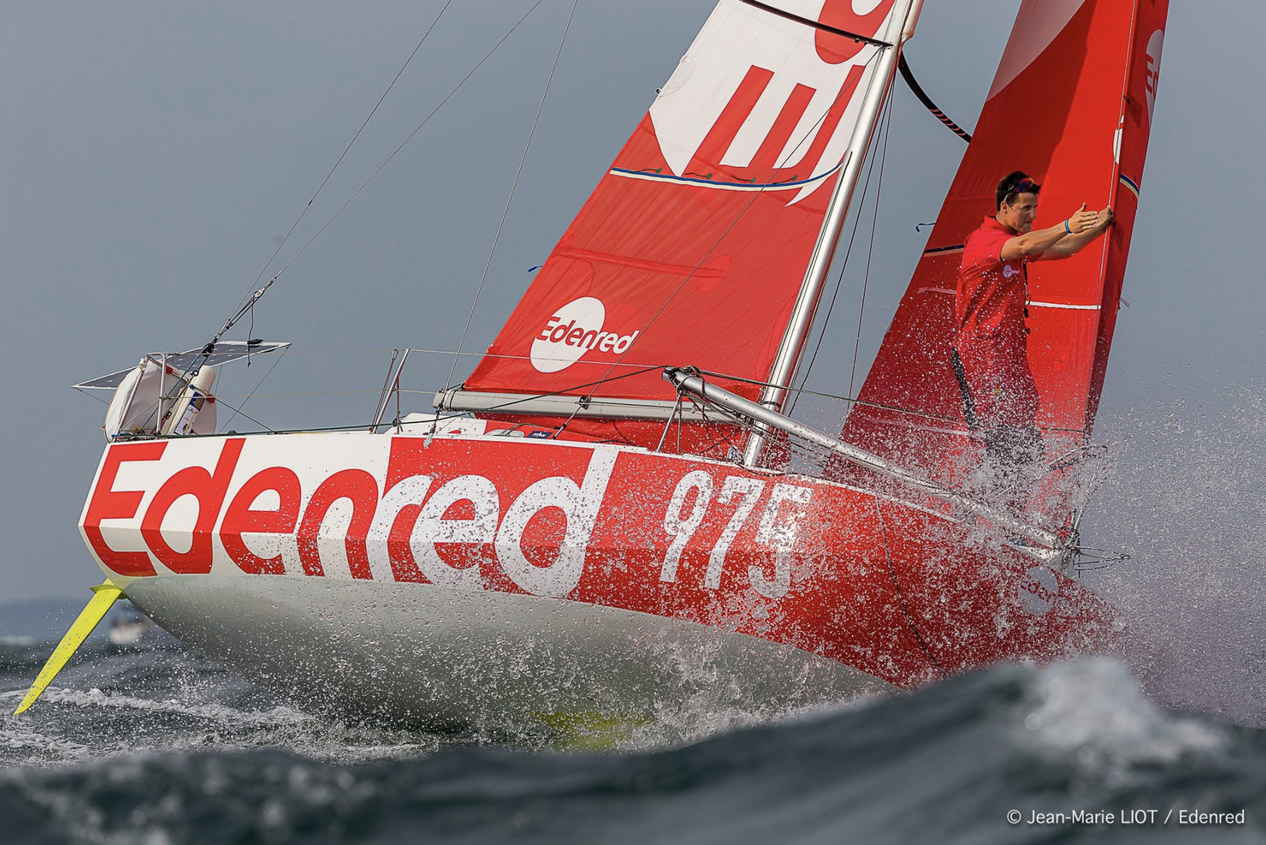 Team Edenred is one of 37 Class40s in the 2021 Rolex Fastnet Race © Jean-Marie Liot