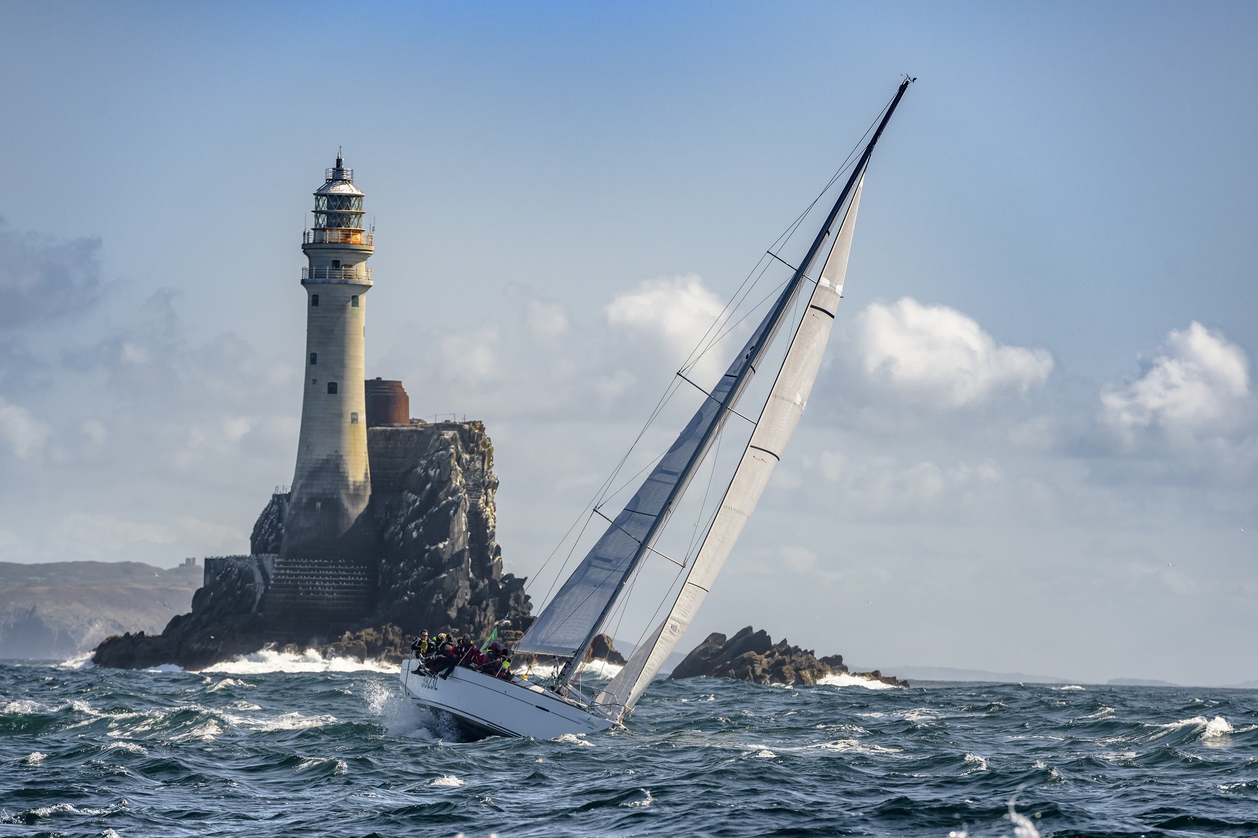 The rounding of the Fastnet Rock is a memorable moment for every competitor © Kurt Arrigo/ROLEX