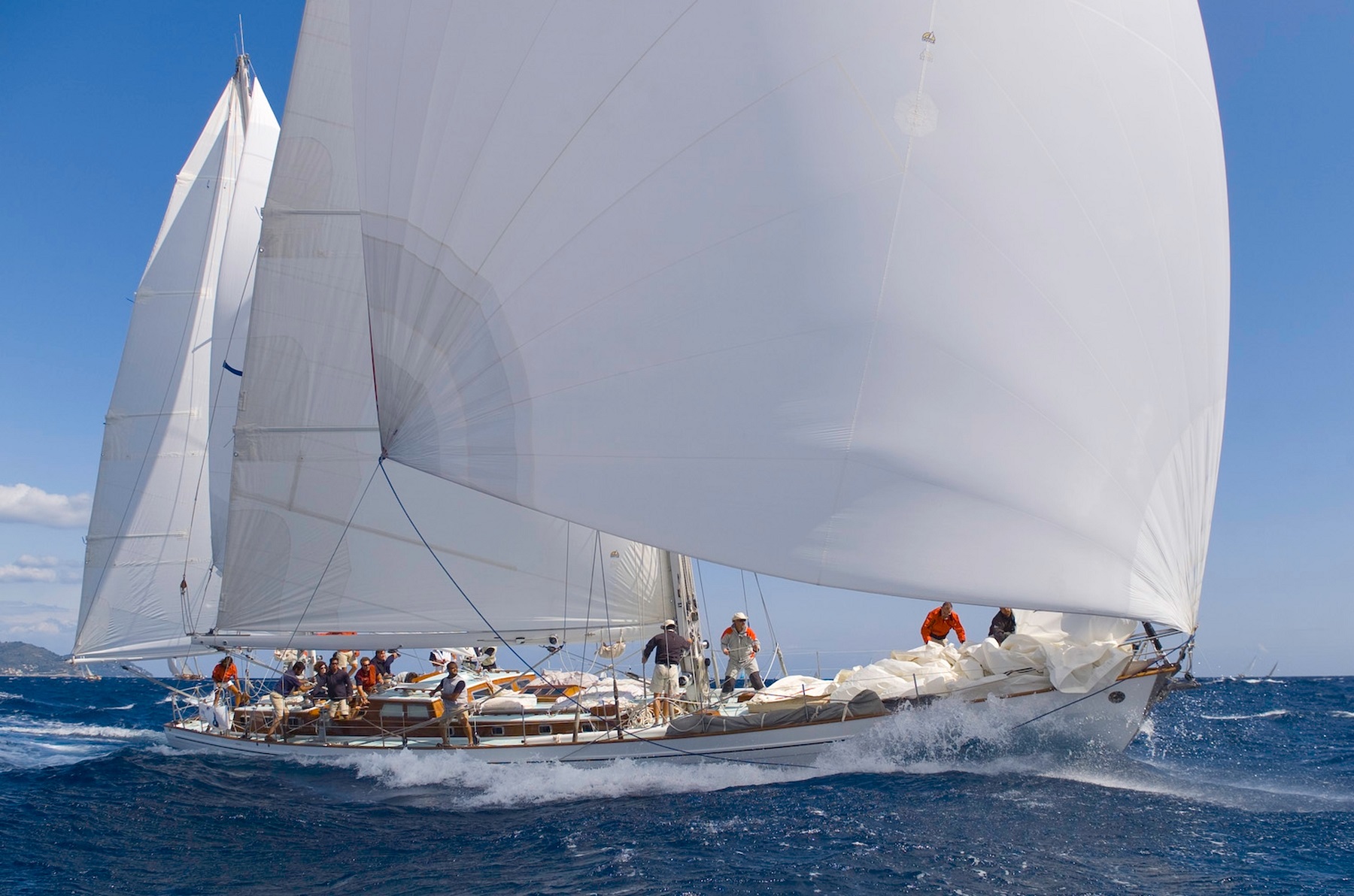 Celebrating the 60th anniversary of her 1961 line honours Fastnet Race victory and winning races around the globe - the Italian owned 1961 van de Stadt-designed 74ft ketch Stormvogel © Stormvogel