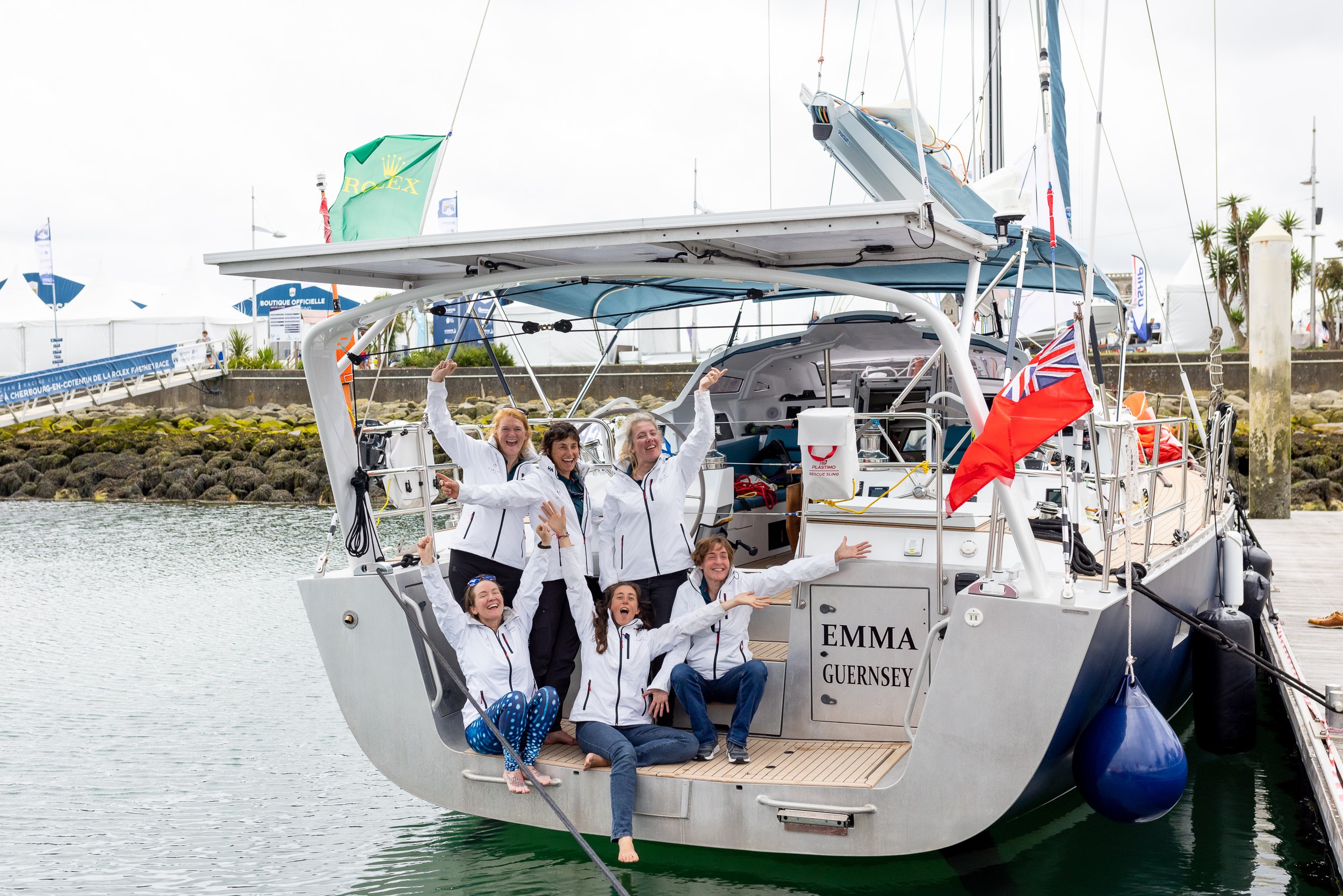 Multinational all-female team arrives back to home port