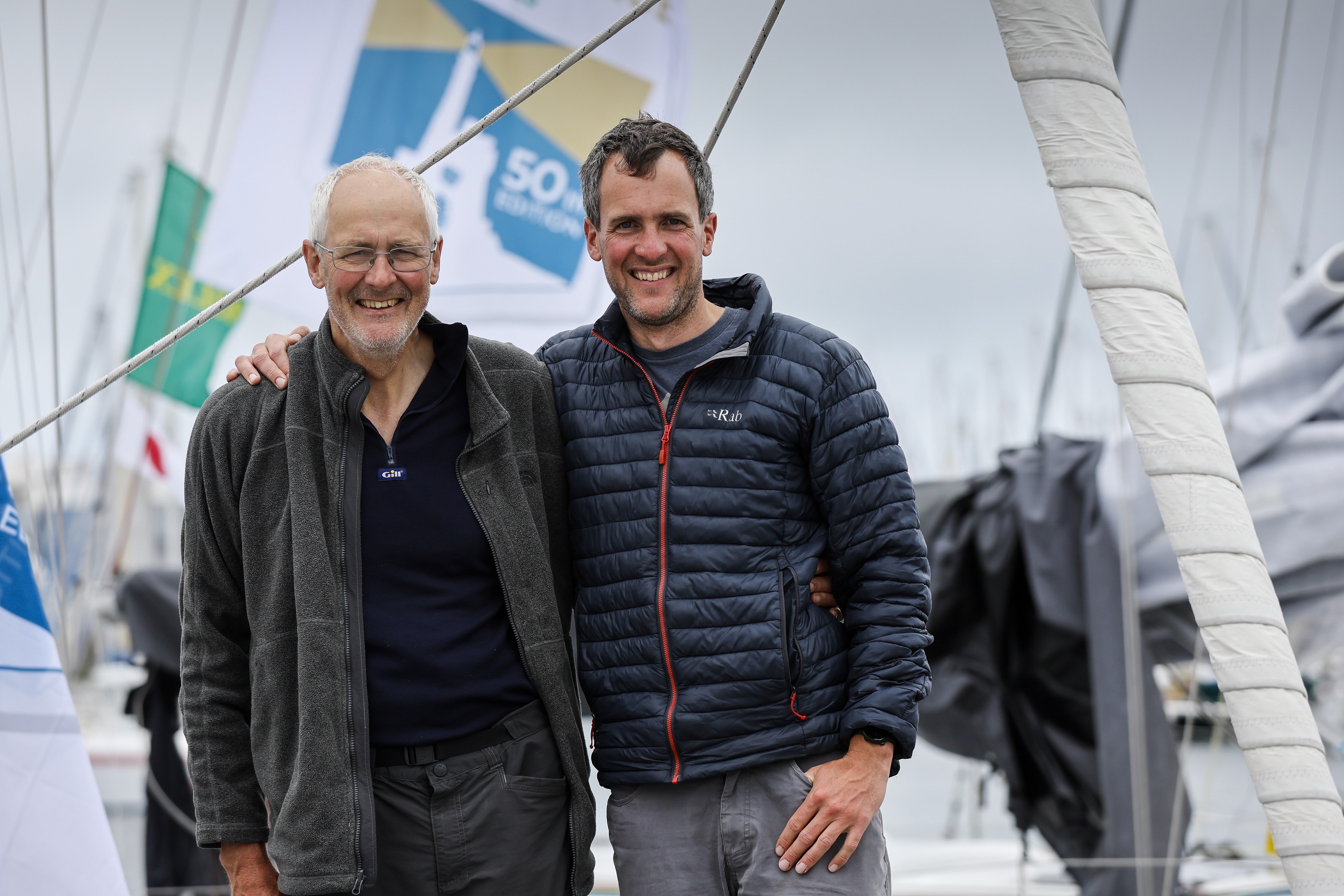 Henry and Ed Clay, father and son, on board Flycatcher of War, one of only six Contessa 38s ever built © Paul Wyeth/www.pwpictures.com