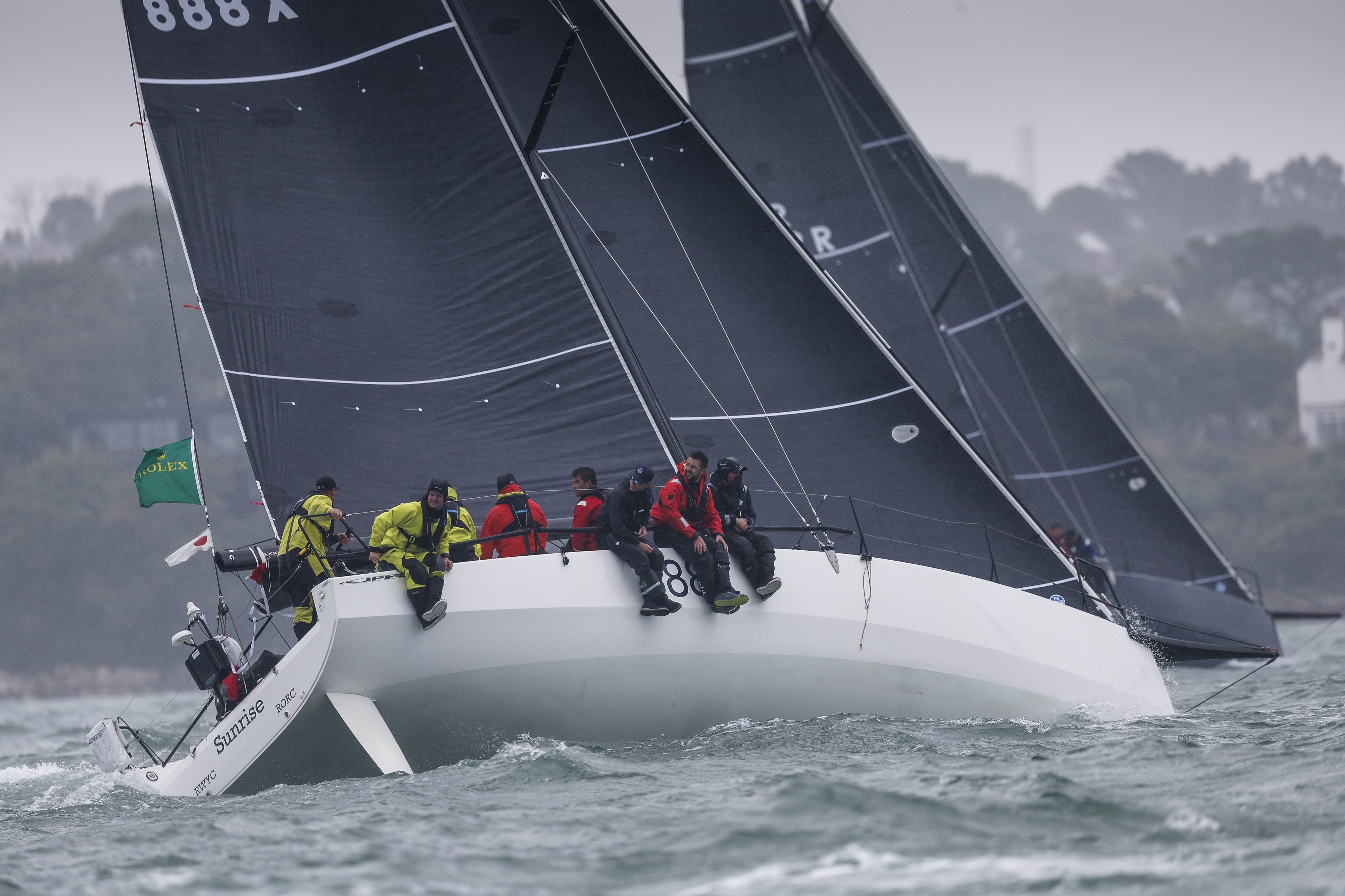 Tom Kneen's JPK 1180 Sunrise III is the 2021 IRC Overall winner of the Rolex Fastnet Race © Paul Wyeth/pwpictures.com