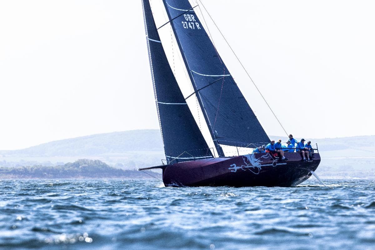 Le Carkeek 45 Ino Noir du Commodore du RORC James Neville a été construit spécialement pour participer à la Rolex Fastnet Race de cette année.  Georgie Althamsrc=