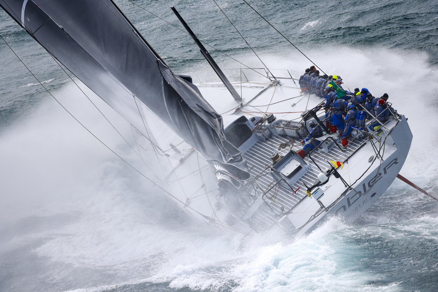 Lucky (ex-Rambler 88) is well suited to tackling the brutal conditions Rolex Fastnet Race competitors can face © ROLEX/Carlo Borlenghi