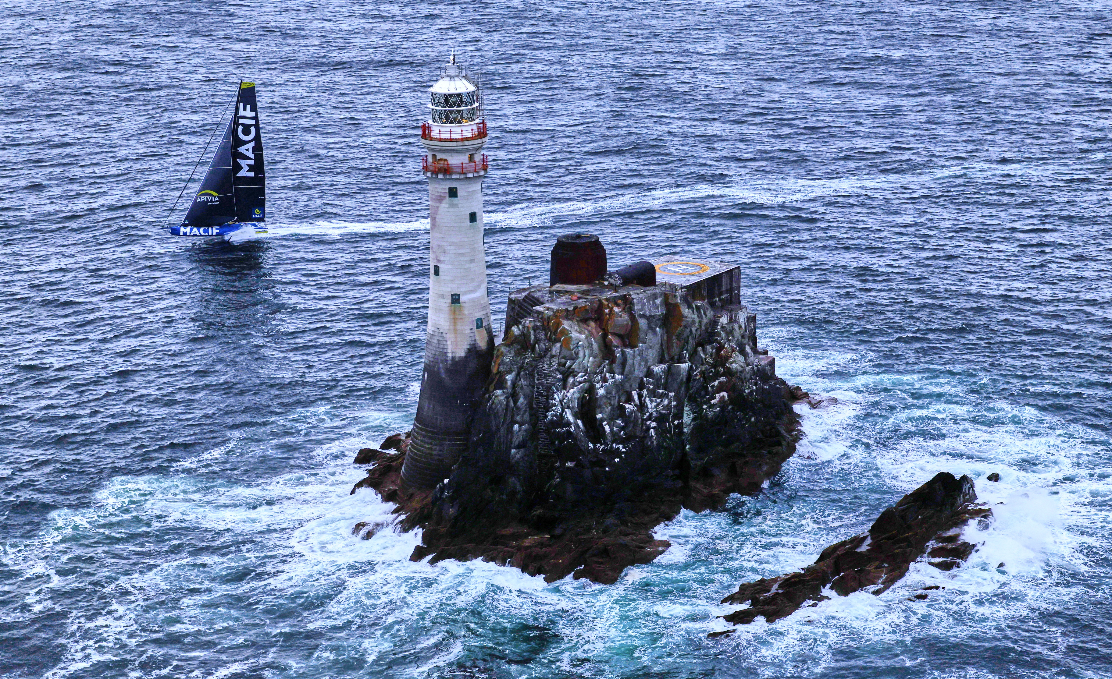 Charlie Dalin & Pascal Bidegorry's IMOCA MACIF Santé Prévoyance set a new monohull race record of 2 days 7 hours 16 minutes 26 seconds. As the fastest IRC yacht, it was the first time an IMOCA has secured monohull line honours © ROLEX/Carlo Borlenghi