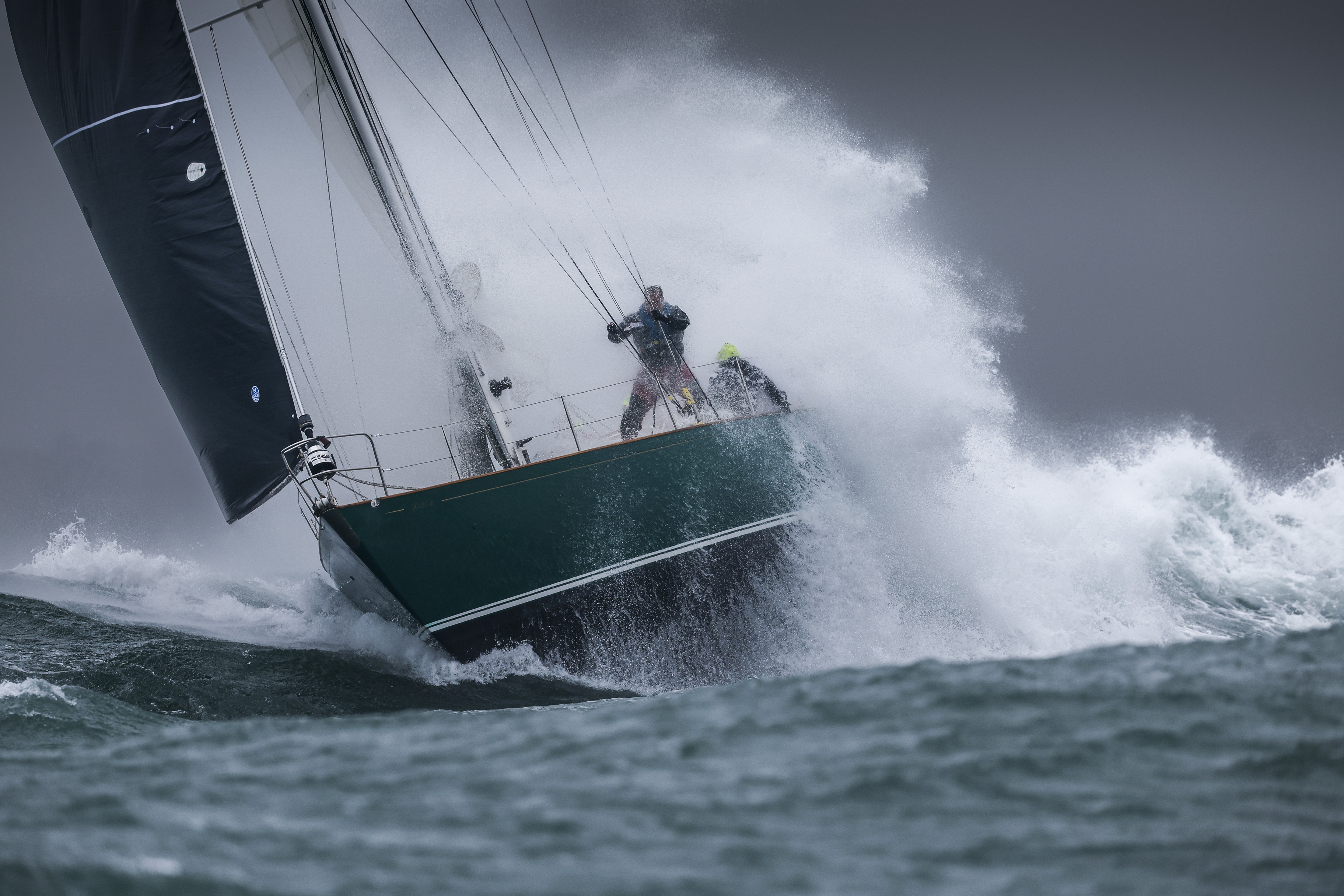 RORC Photographer Paul Wyeth captured the brutal conditions faced by the fleet at the start of the 50th Edition Rolex Fastnet Race  © Paul Wyeth/pwpictures.com