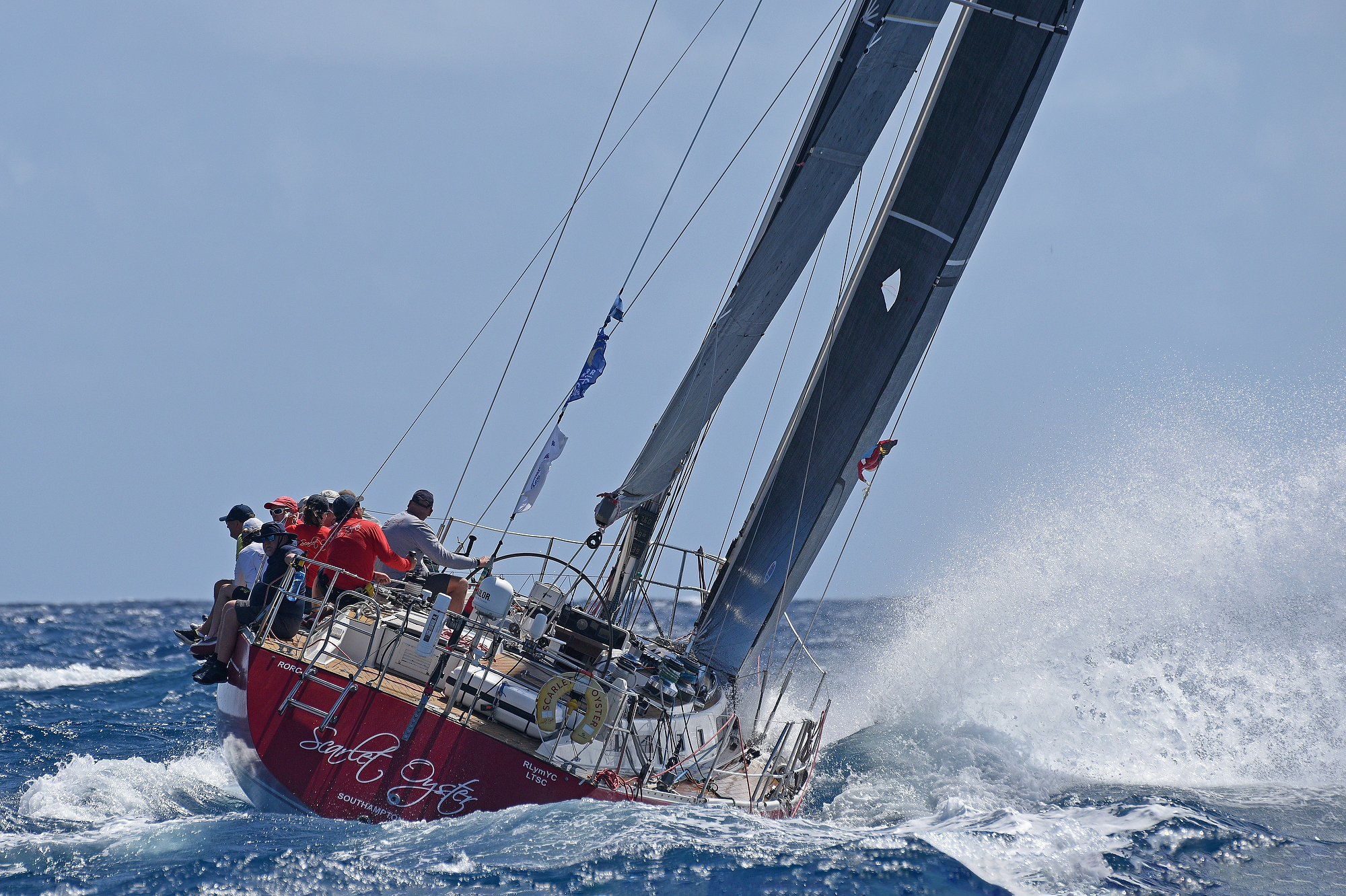 Ross Applebey’s Oyster Lightwave 48 Scarlet Oyster is a strong contender in IRC Two © James Tomlinson